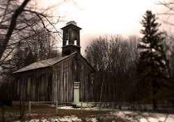 The Egg Hill Church is a historic site, built in 1860, in Potter Township, Pennyslvania. It is a single-story building, which now remains abandoned.